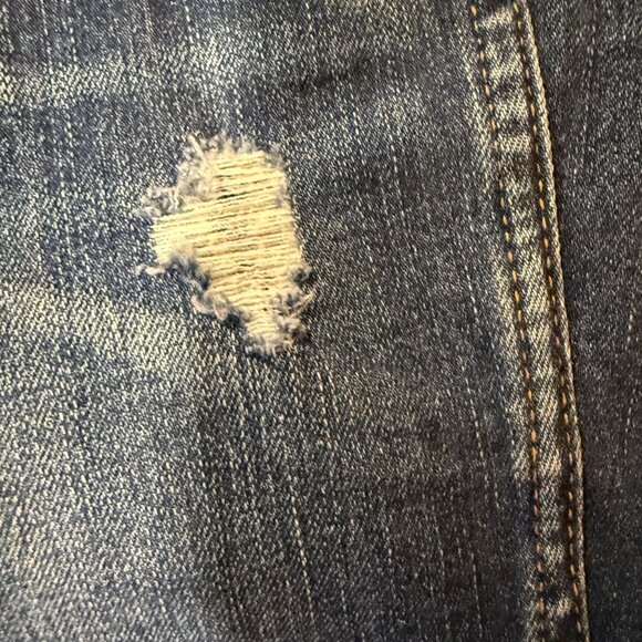 Madewell Womens 10" High-Rise Skinny Jeans Size 26 Dark Wash Distressed Denim Bu - Picture 15 of 15